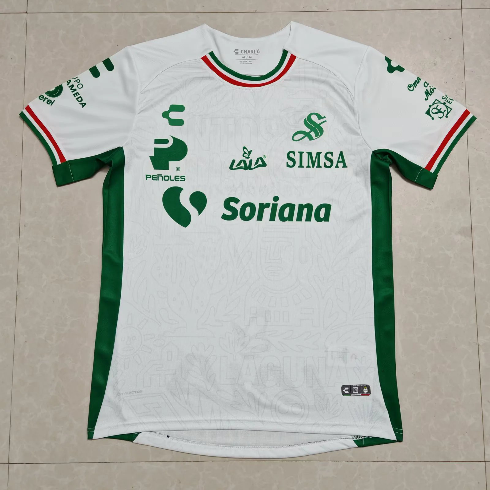 AAA Quality Santos Laguna 25/26 Third White Soccer Jersey